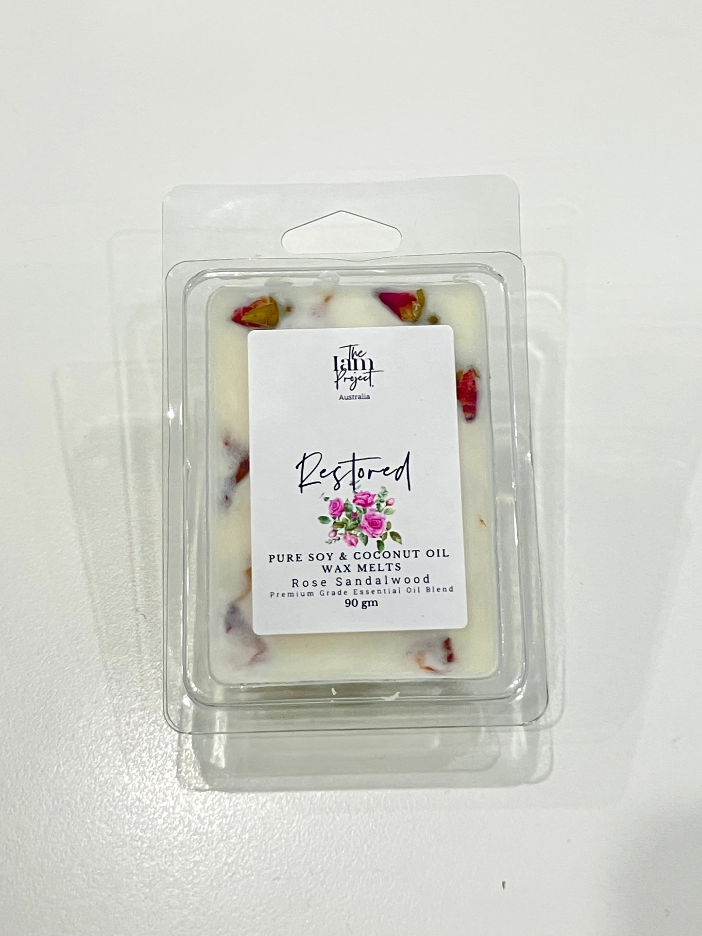 Rose Sandalwood Wax Melts – Natural Soy & Coconut Wax Melts with Essential Oils
