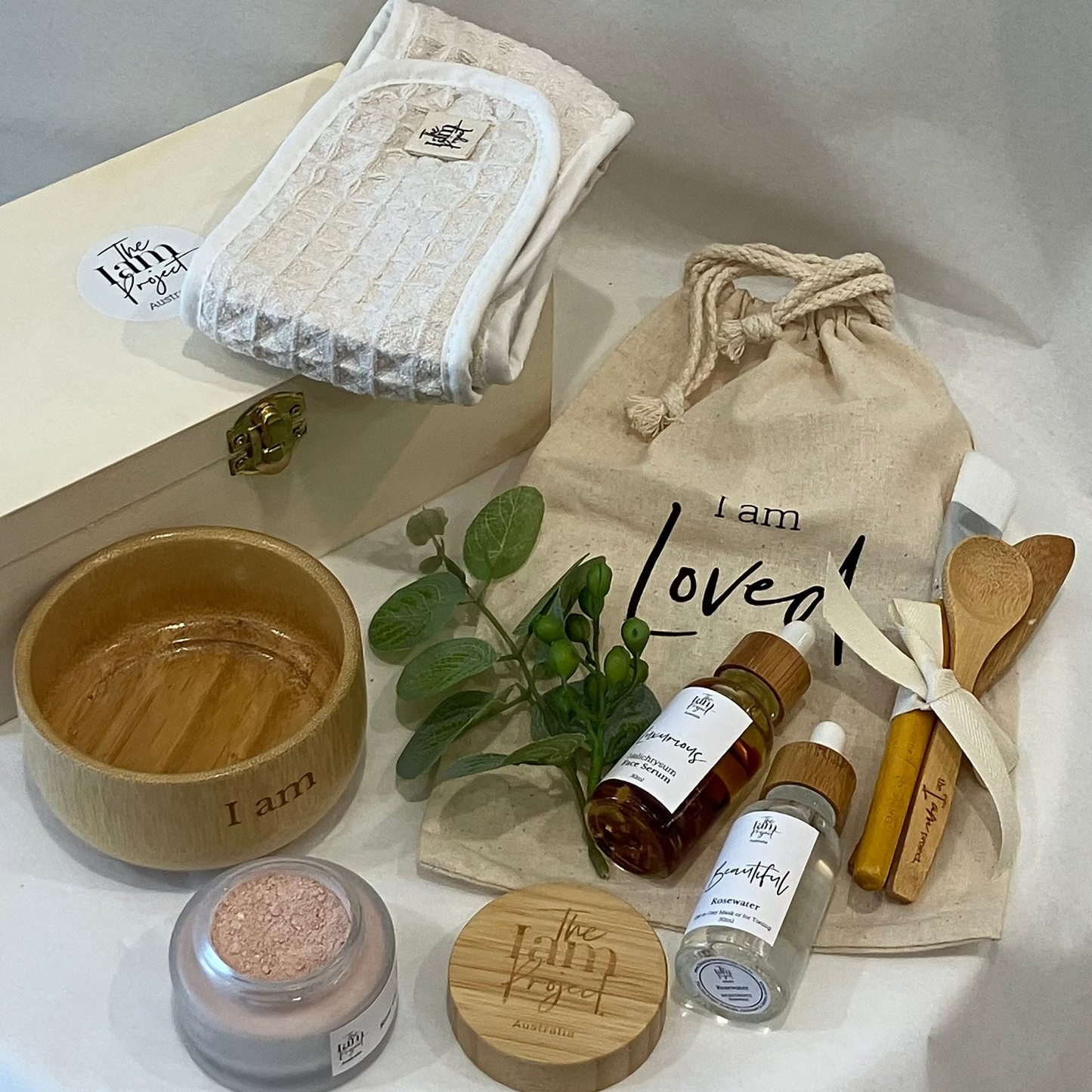 Deluxe Rose Clay Face Mask Facial Set
