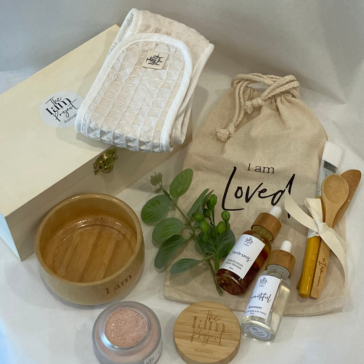 Deluxe Rose Clay Face Mask Facial Set
