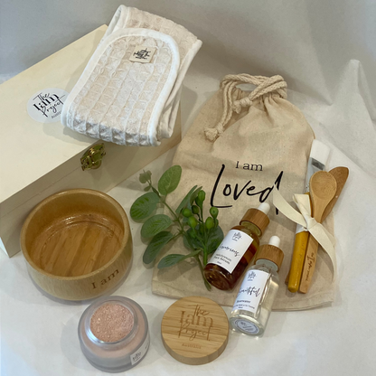 Deluxe Rose Clay Face Mask Facial Set