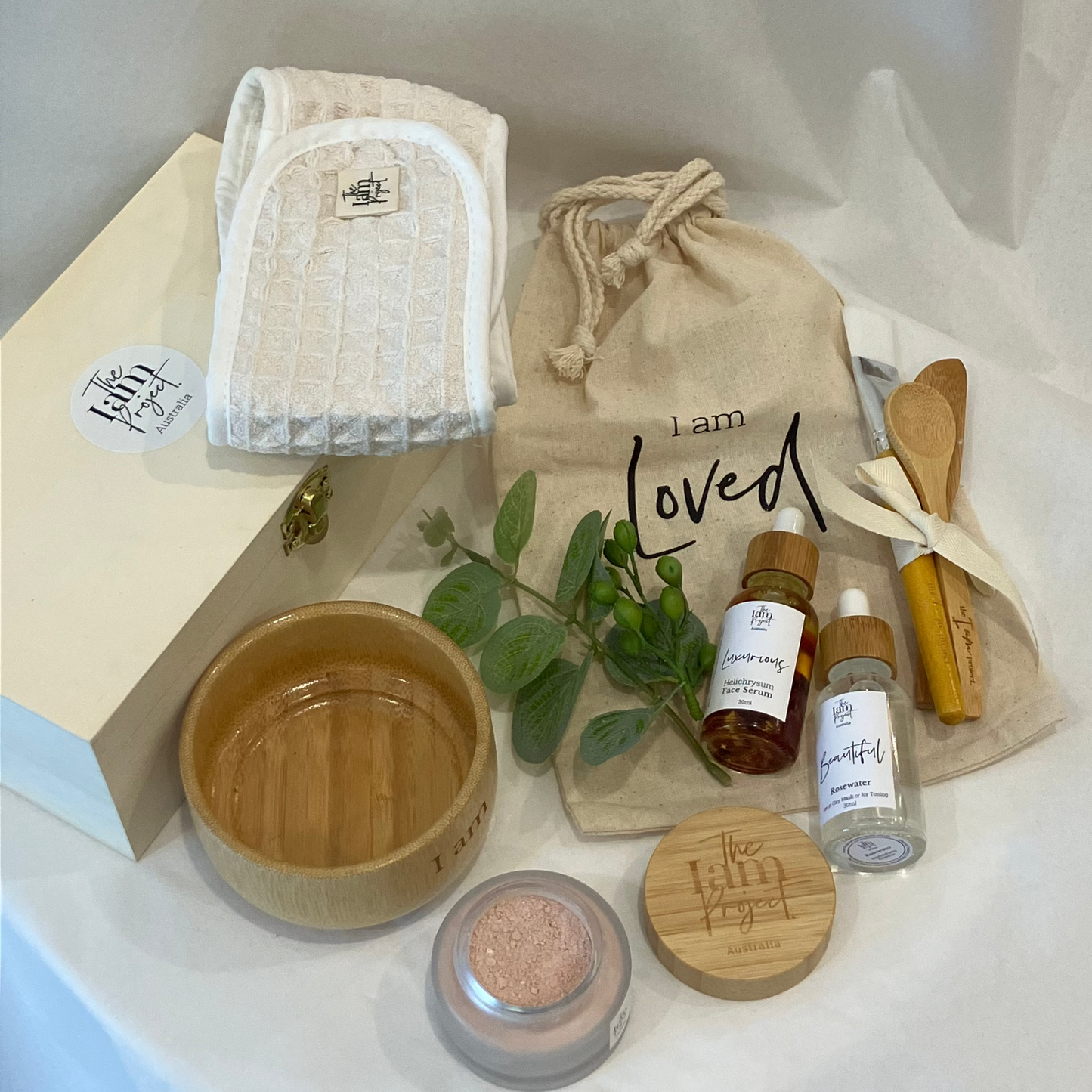 Deluxe Rose Clay Face Mask Facial Set