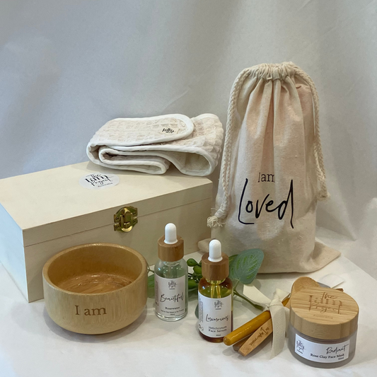 Deluxe Rose Clay Face Mask Facial Set