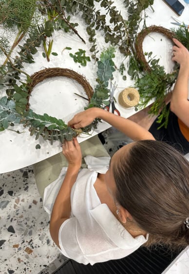 Christmas Wreath Making Workshop Class